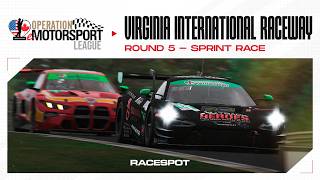 Operation eMotorsport iRacing Series | Round 5 at VIR @RaceSpotTV