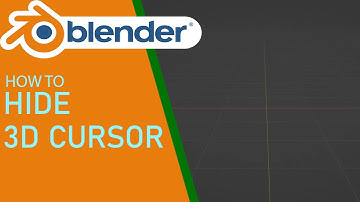 Blender how to hide 3d cursor