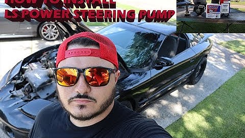 "HOW TO" INSTALL LS POWER STEERING PUMP FBODY/CAMARO/TRANS AM