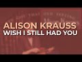 Alison Krauss - Wish I Still Had You (Official Audio)