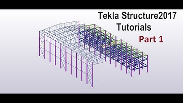 Tekla Structure 2017 Part 1 drawing columns & main beams