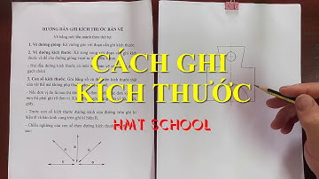 Hướng dẫn các bước ghi kích thước - Minh hoạ trên Hình 8.9 trang 51 CN 10 Sách kết nối