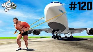 GTA 5 ; FRANKLIN BECOME STRONGEST MAN EVER TO PULL WHOLE LOS SANTOS ( NEW MOD )#120