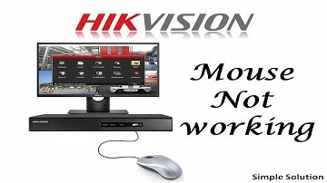 How to solve hikvision DVR/NVR Mouse not working issue