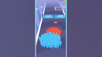 1000 blue 🔵 Vs Rad count master 3d gaming level -492#shortsgame #shortsfeed #countmaster #rgbexpress