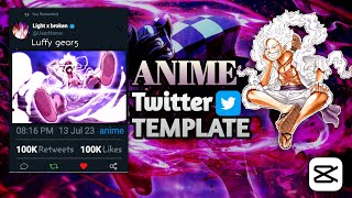 Anime Twitter template for shorts/reels || capcut edit screenshot 5