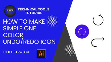 How to make Undo/Redo icon in Illustrator | Icon design | Iconography | Illustrator tutorials