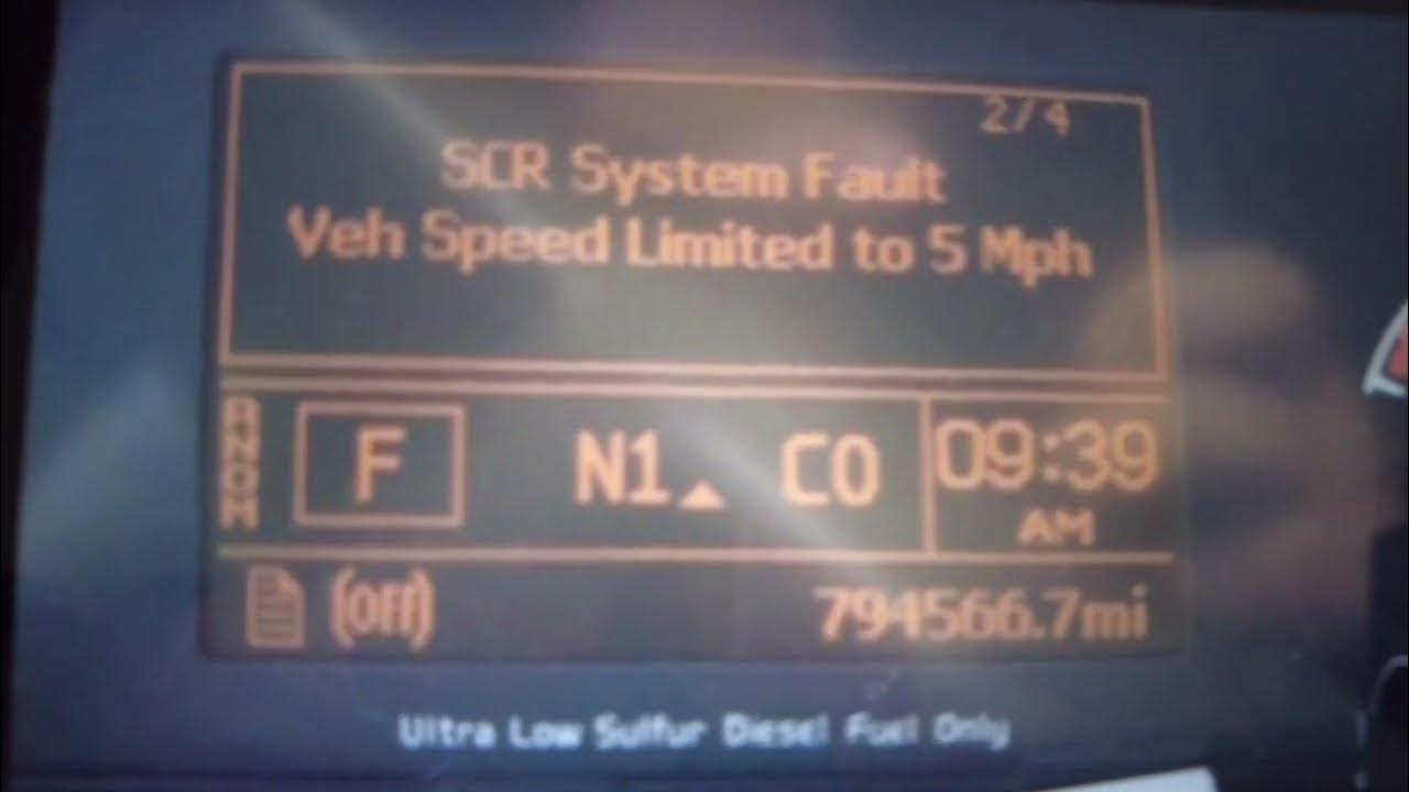 SCR System Fault Veh speed limited to 5 MPH. Solución Rápida YouTube