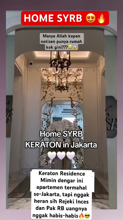 Apartemen Syahrini dan Reino Barack termahal se-Jakarta? 😱 #syahrini #reinobarack #keratonresidence