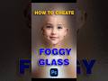Create Foggy Glass Effect in Photoshop with Gaussian Blur! #photoshoptips