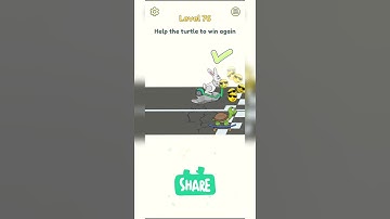 DOP 2 Gameplay Level 76 Help The Turtle To Win Again Shorts Delete One Part Solution and Answer