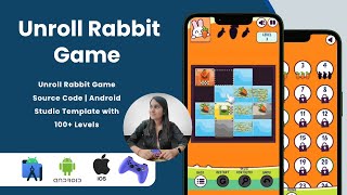 Unroll Rabbit Game App with Source Code | Android Studio Game Template for Reskin screenshot 2