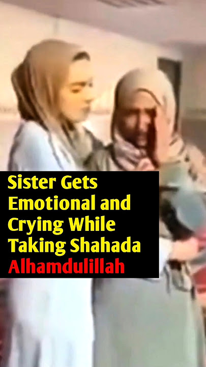 Emotional Shahada Moment | Sister Cries While Accepting Islam #revertstory #shahada