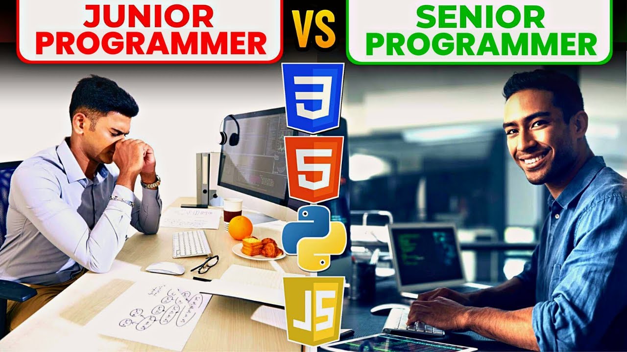Junior Programmer VS Senior Programmer (Difference Between) - YouTube