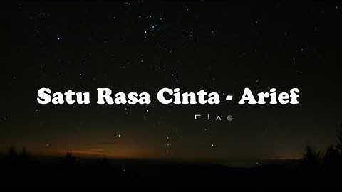 Satu Rasa Cinta - Arief | Live Cover by Indah Yastami (Lirik)