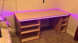 LED Computer Desk Build