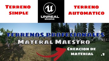 UE| Creación De Terreno Automático Material+funcion /*1