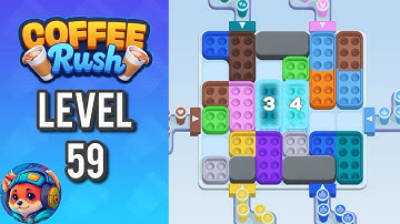 Coffee Rush: Block Jam - Level 59 – Puzzle Game Walkthrough & Solutions | Mobile Gameplay 