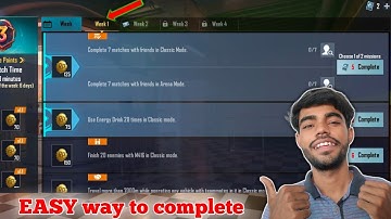 C1s2 M3 Week 1 Rp Mission Explain | M3 Week 1 Royal pass mission Explain Battleground mobile india