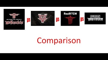 Original RtCW vs Graphic Enhancer Mods Comparison (RealRtCW, Venom, Reborn RtCW, Normal RtCW)