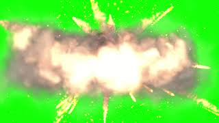 Взрыв / звук / explosion / футаж / footage / Зеленый фон / green background / chromakey / хромакей