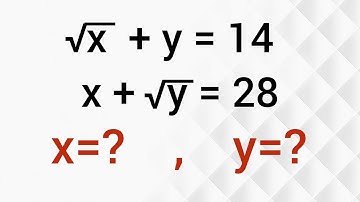 Spain l can you solve? l Hard Olympiad Math Problem l Tricky Solution l Find x and y