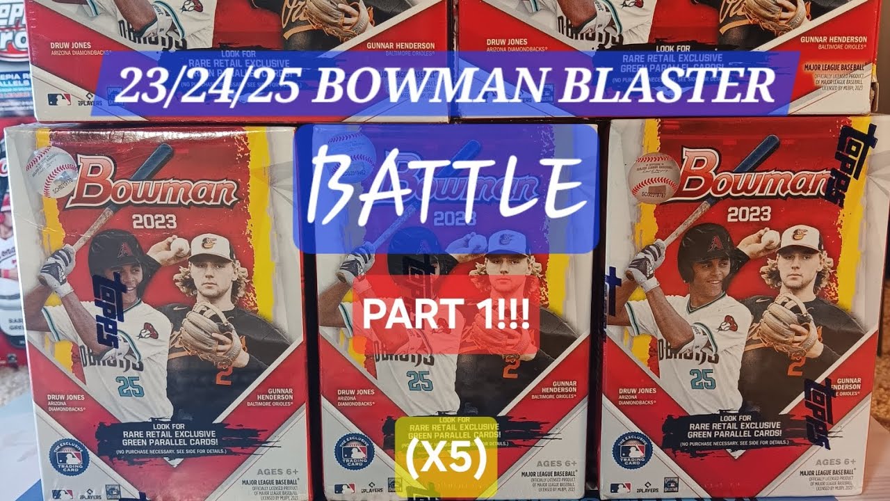 🥷🔥 MISSION ACCOMPLISHED 🥷🔥!!! 2023 BOWMAN BLASTERS (X5)!!! EXCELLENT START!!! LET'S BATTLE!!!🧨🧨 