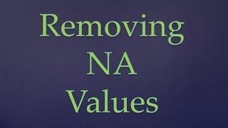 R Programming|| Removing NA values from Dataset in R ||Removing NA values from Dataframes in R R Programming|| Removing NA values from Dataset in R ||Removing NA values from Dataframes in R