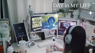 VLOG | 都市伝説解体センターをプレイ🎮 |ゲームして好きな事をして過ごす  |  一人暮らしの休日  | 購入品🏪 |  いちじくの ジャムづくり🥧