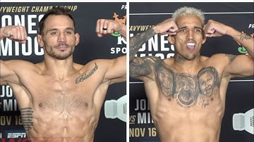 UFC 309 Official Weigh-Ins: Charles Oliveira vs Michael Chandler