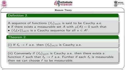Convergence of sequences of measurable functions