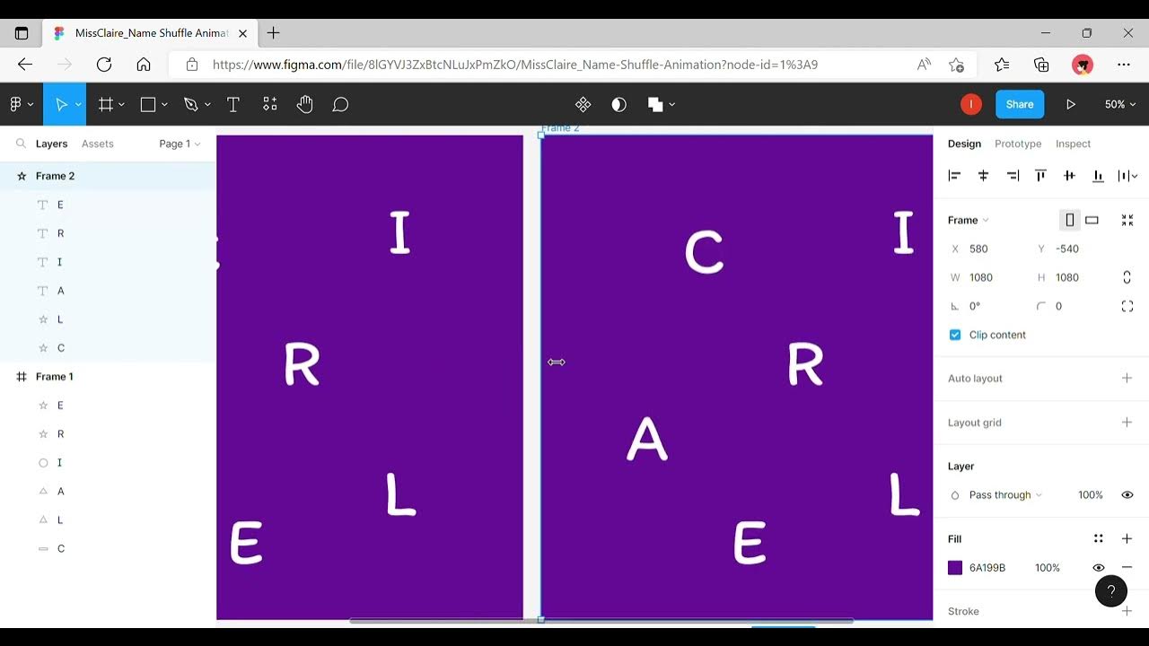 Create Name Shuffle Animation on Figma YouTube