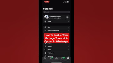 How to Enable Voice Message Transcripts in WhatsApp #shorts