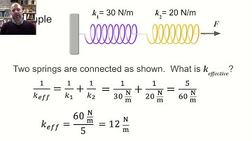 APC Lesson 4-8 Effective k of springs in series, parallel