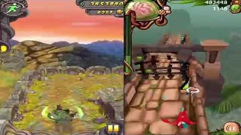 Temple Run 2 Vs Temple Zombies Run Epic Endless Run Compilation