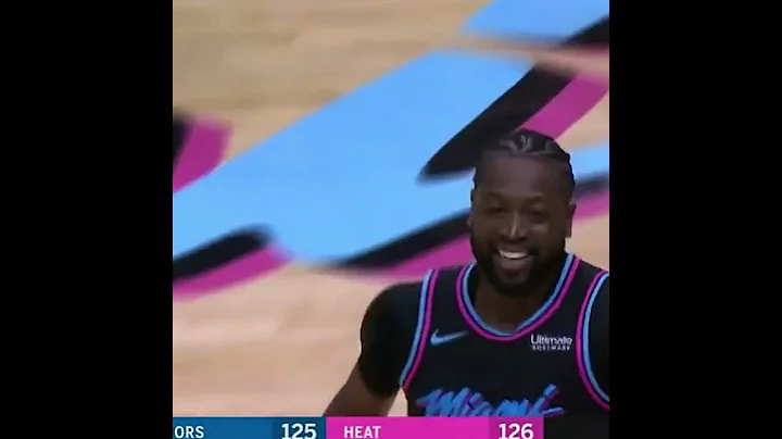 Dwayne Wade best buzzer beater game winner shot on his last game against the Warriors #shorts