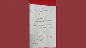 ignou M.SC physics mph4 quantum mechanics question paper