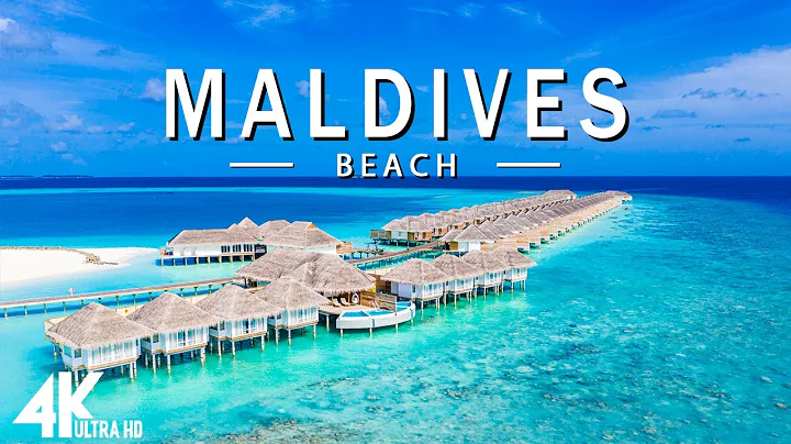 FLYING OVER MALDIVES (4K UHD) - Relaxing Music Along With Beautiful Nature Videos - 4K Video HD