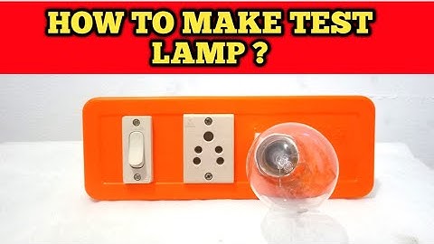 Series test lamp செய்வது எப்படி | how to make test lamp | series test lamp board wiring connection