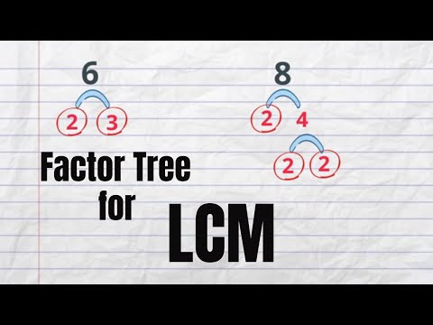 How To Find LCM Using Factor Tree (LCM For 6 And 8, LCM For 16 And 24, 15 And 28, 30-12-8)