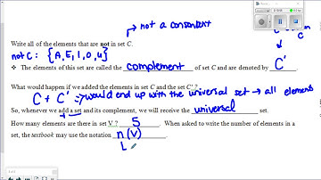 Math 30 2 Set Theory Lesson 1