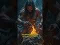 the story of ancient humans about the origin of fire #shortvideo