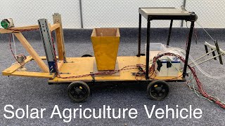 Solar Multi functional Agricultural Vehicle mechanical engineering final year project