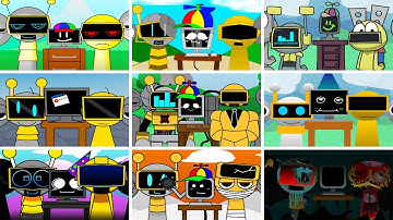 Incredibox - Sprunki but ONLY ROBOTS in ALL Different Mods