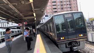 唸るGTO‼︎２０７系快速宝塚行き放出駅到着発車。