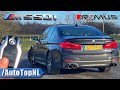 BMW M550i xDrive LOUD *REMUS EXHAUST* Review on AUTOBAHN [NO SPEED LIMIT] by AutoTopNL