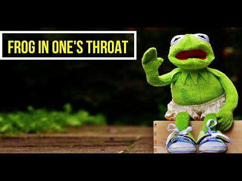 Frog in one’s throat