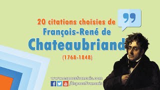 Citations Choisies De Chateaubriand Youtube