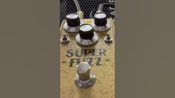 Basic Audio Super Fuzz pedal with Agile Legacy 627 baritone guitar Tool Stinkfist riff