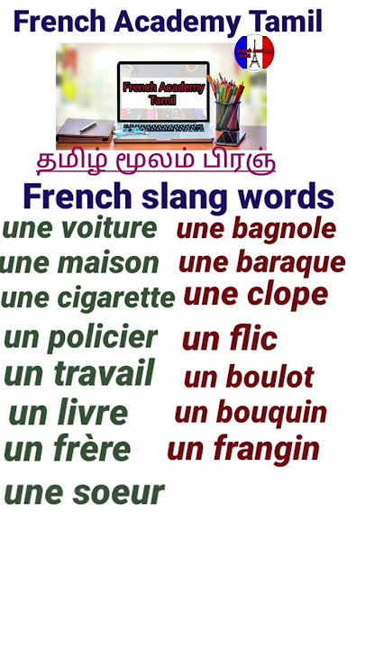 French slang words/French Academy Tamil #shorts#